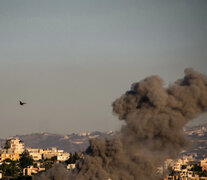 Bombardeoisraelí en la ciudad de Tiro, en el sur de Líbano. (Fuente: AFP) (Fuente: AFP) (Fuente: AFP)