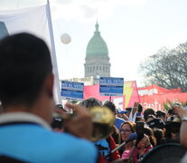 La crisis universitaria ya reunió dos marchas masivas con fuertes reclamos al Gobierno. (Fuente: Guadalupe Lombardo) (Fuente: Guadalupe Lombardo) (Fuente: Guadalupe Lombardo)