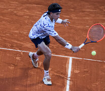 Comesaña durante su encuentro ante Varillas (Fuente: Buenos Aires Challenger) (Fuente: Buenos Aires Challenger) (Fuente: Buenos Aires Challenger)