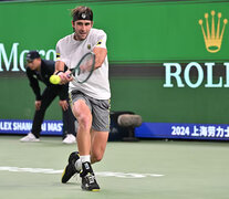 Tomás Etcheverry hizo un gran primer set ante el número uno del mundo (Fuente: AFP) (Fuente: AFP) (Fuente: AFP)