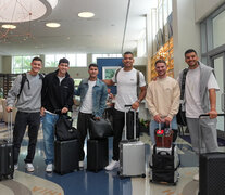 Posan Carboni, Balerdi, Palacios, Benítez, Mac Allister y Rulli.