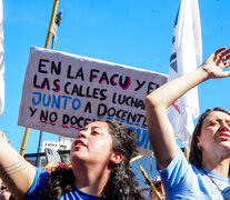 La resistencia al veto se expresó en la calle y en las universidades. (Fuente: Guido Piotrkowski) (Fuente: Guido Piotrkowski) (Fuente: Guido Piotrkowski)