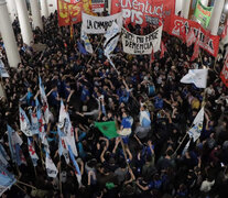 Tomas como la del rectorado de la UNLP se continuarán en medio del conflicto universitario.  (Fuente: FULP) (Fuente: FULP) (Fuente: FULP)