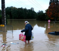 Inundaciones en Pommeuse, Seine-et-Marne department, en el este este de París. (Fuente: AFP) (Fuente: AFP) (Fuente: AFP)