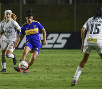 Boca limpió a Santos en Asunción. (Fuente: Prensa) (Fuente: Prensa) (Fuente: Prensa)