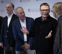 James Robinson se reunió con otros ganadores del Nobel de la Universidad de Chicago (Fuente: AFP) (Fuente: AFP) (Fuente: AFP)