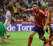 Laporte celebra el primero de los ibéricos (Fuente: AFP) (Fuente: AFP) (Fuente: AFP)