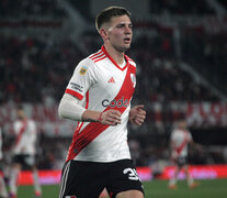 Franco Mastantuono en el estadio de River (Fuente: Alejandro Leiva) (Fuente: Alejandro Leiva) (Fuente: Alejandro Leiva)