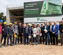 Las obras en la nueva delegación del Parque Industrial de Almirante Brown.  (Fuente: Prensa) (Fuente: Prensa) (Fuente: Prensa)