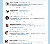 Cientos de cuentas falsas se sumaron en dudoso castellano a la consigna #YoVotoMM.