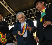 Evo Morales junto al ex mandatario uruguayo José &amp;quot;Pepe&amp;quot; Mujica.  (Fuente: AFP) (Fuente: AFP) (Fuente: AFP)