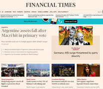 Argentina está hoy en las portadas de los principales diarios financieros del mundo.