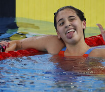Delfina Pignatiello fue la gran figura argentina de los Juegos Panamericanos. (Fuente: EFE) (Fuente: EFE) (Fuente: EFE)