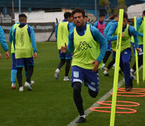 Cvitanich durante el entrenamiento.