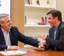 Alberto Fernández con el candidato a intendente de Bariloche, Daniel Natapoff. (Fuente: Télam) (Fuente: Télam) (Fuente: Télam)