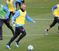 De Rossi durante la práctica de ayer en el predio de Casa Amarilla. (Fuente: Foto Prensa Boca) (Fuente: Foto Prensa Boca) (Fuente: Foto Prensa Boca)