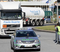 En Portugal, huelga del Sindicato Nacional de Conductores de Materiales Peligrosos. (Fuente: EFE) (Fuente: EFE) (Fuente: EFE)