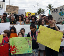 En Río de Janeiro manifestaron en contra de Bolsonaro por los incendios en la Amazonia.  (Fuente: EFE) (Fuente: EFE) (Fuente: EFE)