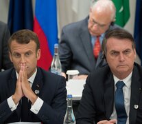 Macron acusó a Bolsonaro de incumplir con los compromisos medioambientales. (Fuente: AFP) (Fuente: AFP) (Fuente: AFP)