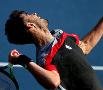 Lóndero batió al estadounidense Querrey en su debut en el US Open. (Fuente: AFP) (Fuente: AFP) (Fuente: AFP)