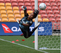 Vanina Correa, arquera del seleccionado femenino de fútbol.