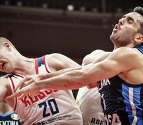 Campazzo, una figura que no le escapa al cuerpo a cuerpo. (Fuente: FIBA) (Fuente: FIBA) (Fuente: FIBA)