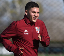 Quintero durante el entrenamiento de River. (Fuente: Prensa River) (Fuente: Prensa River) (Fuente: Prensa River)