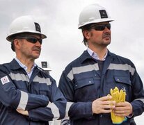 Galuccio junto al CEO de Vista, Gastón Remy