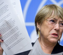 Bachelet, alta comisionada de la ONU para los Derechos Humanos.   (Fuente: AFP) (Fuente: AFP) (Fuente: AFP)