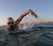 Matías Ola, nadador de aguas abiertas.