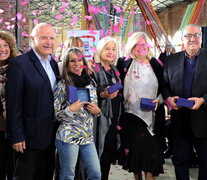 Lifschitz y Balagué encabezaron el acto de celebración por el Día del Maestro.