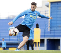 Mauro Zárate, se había lesionado contra Liga en la altura de Quito. (Fuente: Foto Prensa Boca) (Fuente: Foto Prensa Boca) (Fuente: Foto Prensa Boca)