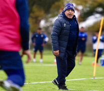 Diego Maradona, DT de Gimnasia. (Fuente: Prensa Gimnasia) (Fuente: Prensa Gimnasia) (Fuente: Prensa Gimnasia)