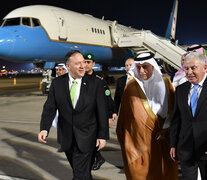 El secetario de Estado de EE.UU., Mike Pompeo, viajó a Arabia Saudita despuès del ataque. (Fuente: AFP) (Fuente: AFP) (Fuente: AFP)