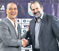 Federico Susbielles junto a Sergio Hernández. Presidente y entrenador.