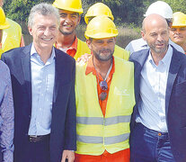 Mauricio Macri, Guillermo Dietrich y Javier Iguacel. (Fuente: NA) (Fuente: NA) (Fuente: NA)