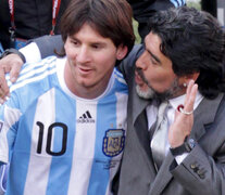 Maradona y Messi compartieron el Mundial de Sudáfrica 2010.