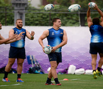 Los Pumas se preparan para el partido ante Tonga. (Fuente: AFP) (Fuente: AFP) (Fuente: AFP)