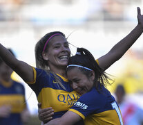 Fanny Rodríguez, ex River, fue la goleadora de Boca con tres tantos. (Fuente: AFP) (Fuente: AFP) (Fuente: AFP)