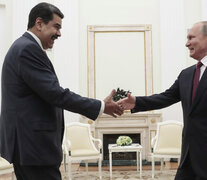 El mandatario ruso Putin recibió a su par venezolano Maduro en el Kremlin. (Fuente: AFP) (Fuente: AFP) (Fuente: AFP)