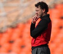 Gabriel Milito, DT de Estudiantes de La Plata. (Fuente: Fotobaires) (Fuente: Fotobaires) (Fuente: Fotobaires)