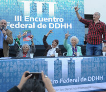 En pleno, el cierre del encuentro con saludo a Lula. (Fuente: Enrique García Medina) (Fuente: Enrique García Medina) (Fuente: Enrique García Medina)