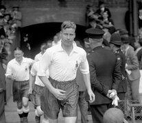 Harry Goslin, emblema de Bolton Wanderers que se alistó en el ejército para combatir contra las nazis. (Fuente: AFP) (Fuente: AFP) (Fuente: AFP)