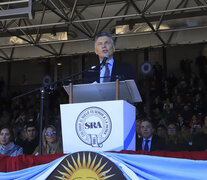 El presidente Mauricio Macri, en la inauguración de la Exposición de la Sociedad Rural. (Fuente: NA) (Fuente: NA) (Fuente: NA)