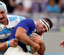 Tomás Lavanini en acción vs. Francia. (Fuente: EFE) (Fuente: EFE) (Fuente: EFE)