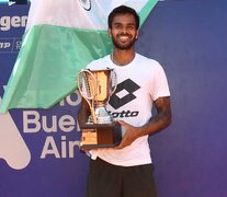 Sumit Nagal, un campeón que dio que hablar. (Fuente: Alejandro Del Bosco / Prensa Challenger de Buenos Aires) (Fuente: Alejandro Del Bosco / Prensa Challenger de Buenos Aires) (Fuente: Alejandro Del Bosco / Prensa Challenger de Buenos Aires)