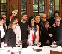 La foto del encuentro de apoyo a Lammens-Marziotta en el Club Español.  (Fuente: Joaquín Salguero) (Fuente: Joaquín Salguero) (Fuente: Joaquín Salguero)