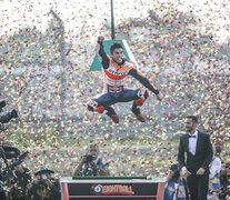 Festejo de Márquez en Tailandia.  (Fuente: Prensa MotoGP) (Fuente: Prensa MotoGP) (Fuente: Prensa MotoGP)