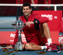 Nole, con el título en ATP 500 de Tokio. (Fuente: AFP) (Fuente: AFP) (Fuente: AFP)