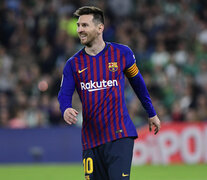 Lionel Messi, con la 10 del Barcelona. 